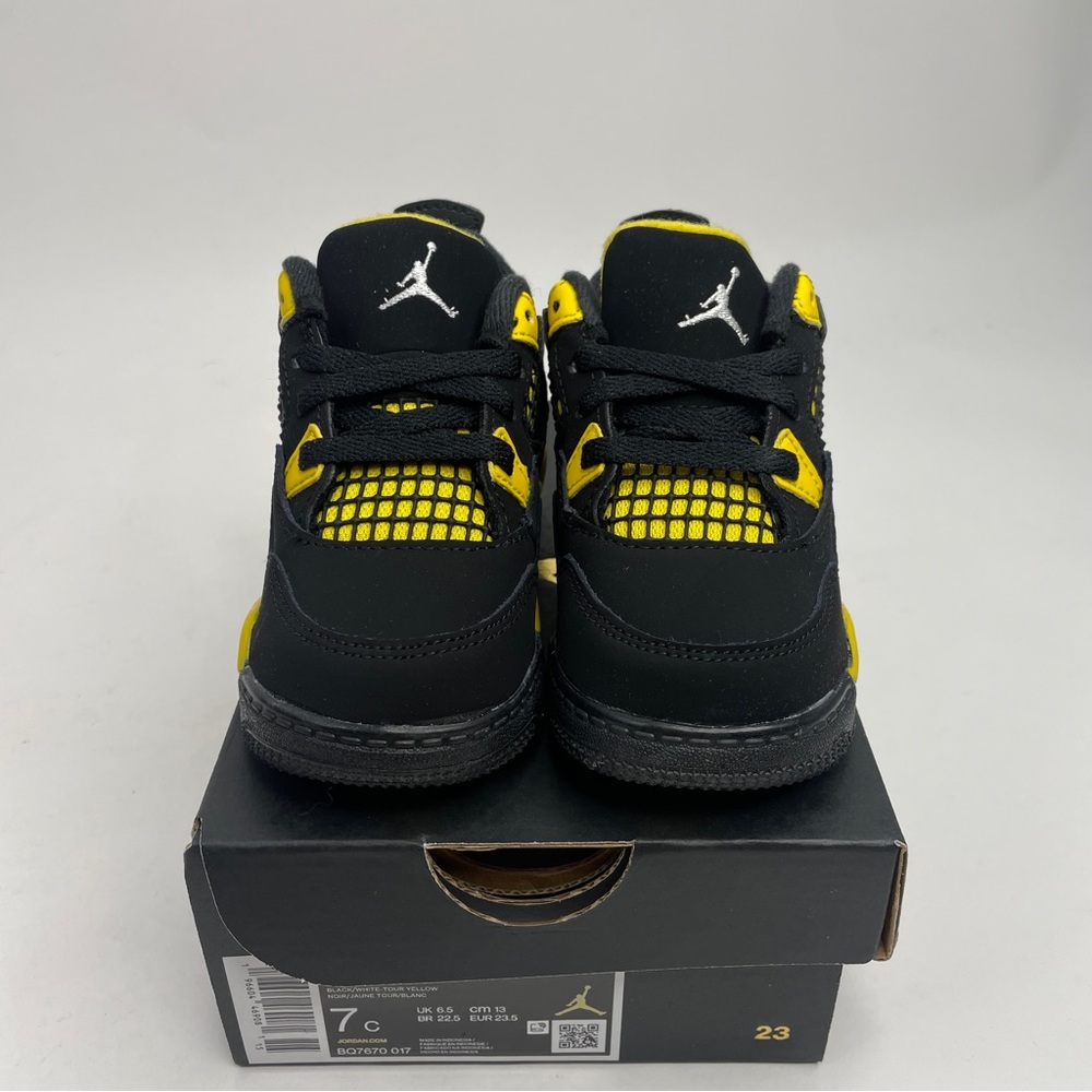 Nike Air Jordan 4 Retro TD “Thunder/Tour Yellow” 2023 - Picture 2 of 4